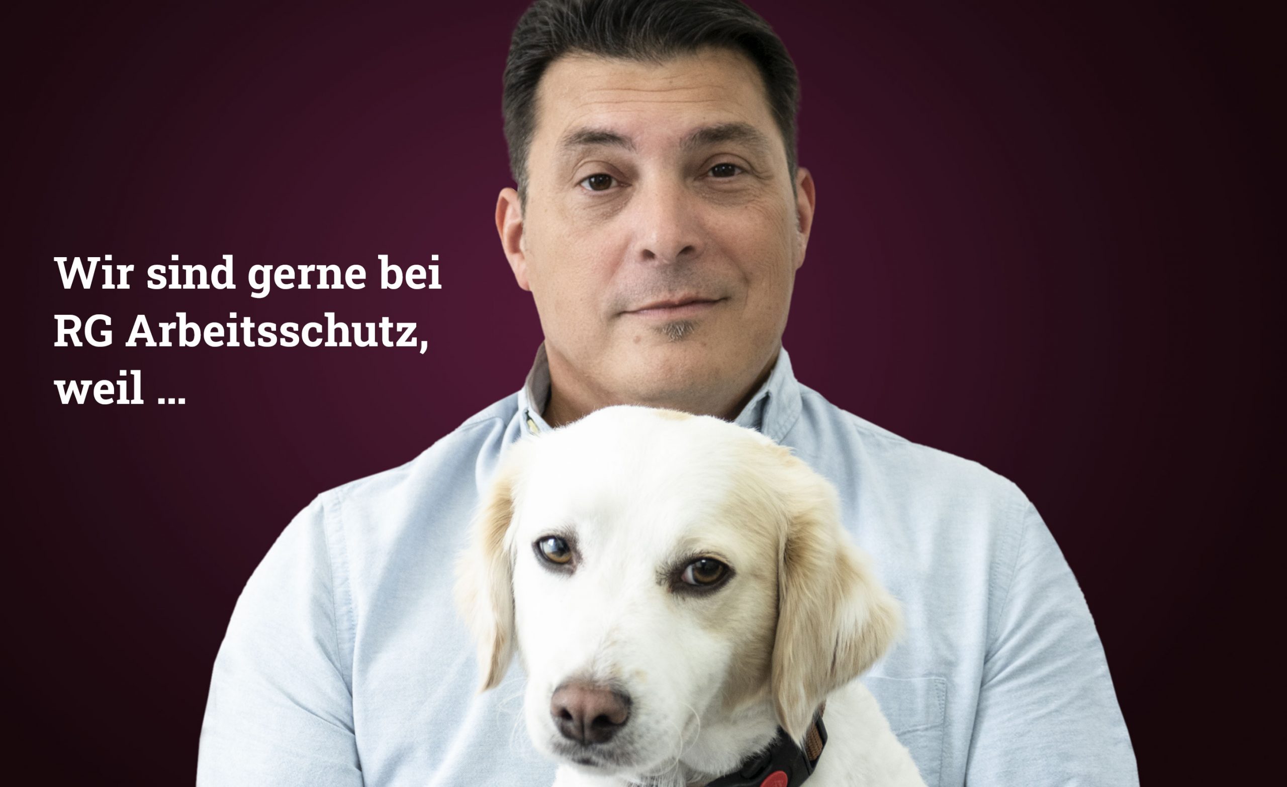 Mann mit Hund