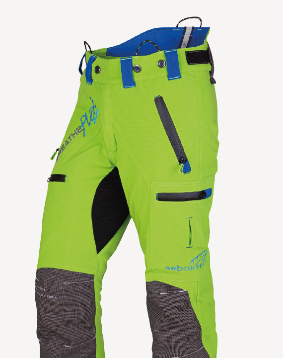 Schnittschutzhose in grün