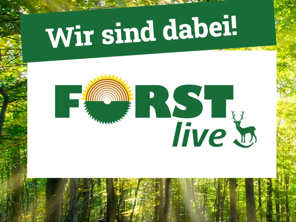 Hinweis auf die Messe Forst Live 2024 in Offenburg